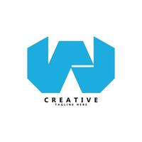 W letter logo design vector