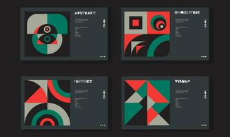 brutalism inspired graphic design of vector poster cover layout made with vector abstract elements and geometric shapes, useful for poster art, website headers, front page design,