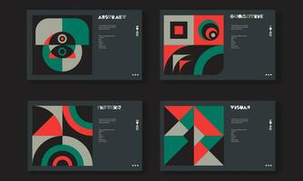 brutalism inspired graphic design of vector poster cover layout made with vector abstract elements and geometric shapes, useful for poster art, website headers, front page design,