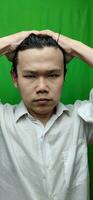 Asian Anger Facial Expression photo