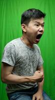 asiático ira facial expresión foto