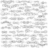 Vector graphic elements for design vector elements. Swirl elements decorative illustration. Classic calligraphy swirls, greeting cards, wedding invitations, royal certificates and graphic design.