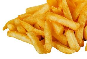 French fries isolated on a white background photo