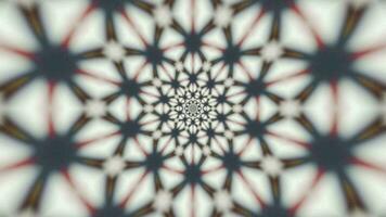 Mandala 3d Kaleidoskop nahtlos Schleife psychedelisch trippy futuristisch traditionell Tunnel Muster zum Bewusstsein Meditation Hintergrund Video entspannend ethnisch bunt Muster Chakra Kundalini Yoga