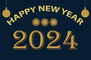 Happy New Year 2024 vector