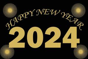 feliz año nuevo 2024 vector