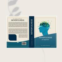 Mindfulness For Beginners Book Cover Design Print Ready templates vector