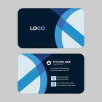 Double-sided creative business card template. vector