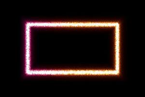 Neon light effect geometric rectangular grid vector illustration.