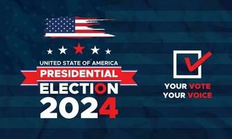 Vote 2024. Presidential election day in united states. Election 2024 USA. Political election campaign banner. background, post, Banner, card, poster design with Vote day November 5 US vector