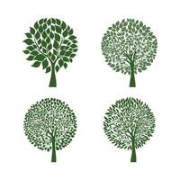 Tree life logo design vector. Go green logo template icon vector