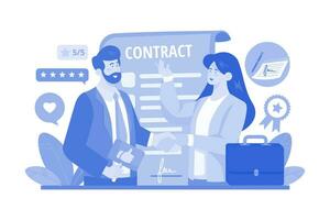 Client Service Specialist Illustration concept on white background vector