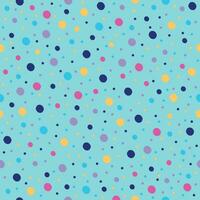 seamless pattern beautiful colorful small circle with light blue background vector