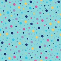 seamless pattern beautiful colorful small circle with light blue background vector