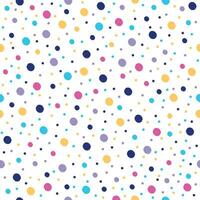 seamless pattern beautiful colorful small circle with white background vector