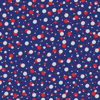 seamless pattern beautiful red and grey small circle shape with blue background vector