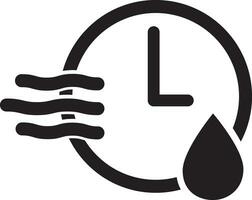 Quick dry icon. Drop of water sign. meter symbolising Quick drying. flat style. vector