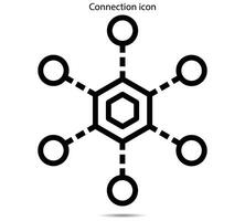 conexión icono, vector ilustración