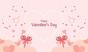 Love and valentine day lovers background vector