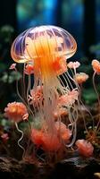 Pink mushroom toadstool organic plant AI Generated photo