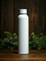 vaso botella blanco Bosquejo bebida viaje promoción marca empresa ai generado foto