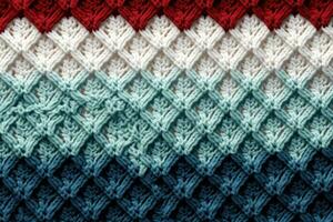 Christmas sweater stitch pattern. Generative AI photo