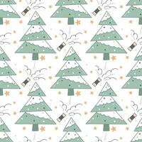 Christmas print for wrapping paper, textile, cards and design vector