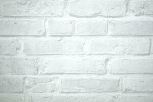 White brick background. Brick wall texture and background. photo