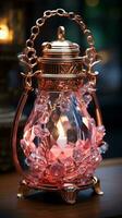 AI generated Lantern lamp luxury oriental traditional festival photo