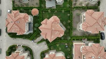 aéreo Visão do uma residencial área dentro Baku video