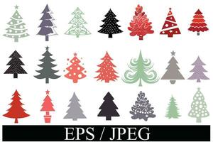 Christmas set of design elements Free vector  design