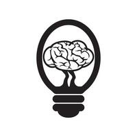 Brain logo icon design vector illustration