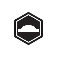 Traffic sign icon, logo vector illustration design template