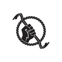 Crowbar logo icon design vector illustration template.