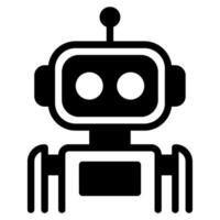 Robot icon illustration for UIUX, infographic, etc vector