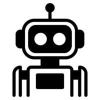 robot icono ilustración para uiux, infografía, etc vector