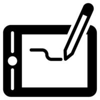 Graphic Tablet icon illustration for web, app, infographic, etc vector