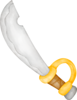 watercolor pirate sword png