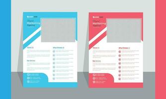 Modern exclusive corporate Business Flyer Template Layout with Colorful Accents. vector