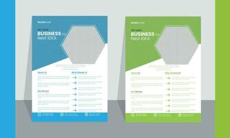 Modern exclusive corporate Business Flyer Template Layout with Colorful Accents. vector