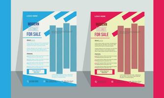 Modern exclusive corporate Business Flyer Template Layout with Colorful Accents. vector