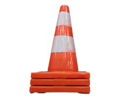 PVC traffic cone with double band- png