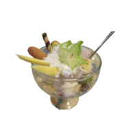 Fruta hielo crema helado con frutas y nueces png