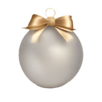ai gegenereerd een feestelijk Kerstmis achtergrond, versierd met stralend kerstballen en glinsterende ballen, verbeterd door gouden lint accenten. ai gegenereerd png