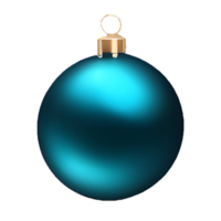 ai generiert Blau Weihnachten Ball, ein wunderlich Weihnachten Hintergrund geschmückt mit festlich Kugeln und funkelnd Blau Bälle. ai generiert png