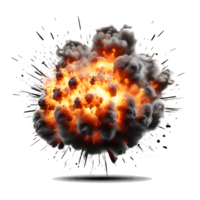 AI generated Nuclear explosions and mushroom clouds. The explosion of fire, Generative Ai png
