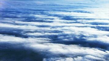 Aerial view of Clouds from airplane video