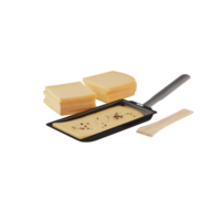 Cheese slices cut out isolated transparent background png