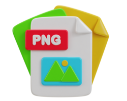 3d png file formato icona illustrazione