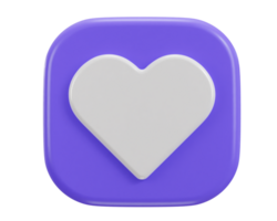 3d love icon png